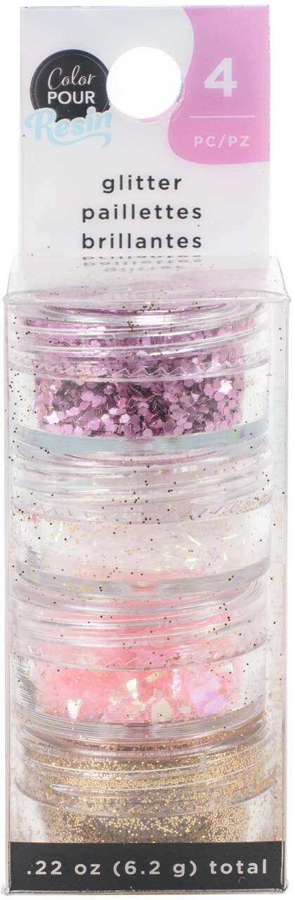 American Crafts Color Pour Resin Mix-Ins-Vintage - White, Copper, Mica & Pink
